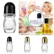 Empty Glass Roll-on Deodorant Bottles with Plastic Roller Ball