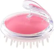 Hair Scalp Massager, Shampoo Brush Soft Tooth Transparent Shower Shampoo Brush for Men Women(Pink)