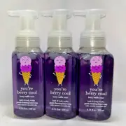 3 Berry Waffle Cone Bath & Body Works Gentle Foaming Hand Soap 8.75 fl oz