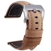 Addison Calf Vintage Leather Thick Watch Band- Watch Straps for Men & Women- ...