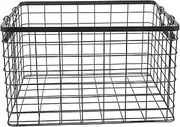 Log Baskets Storage Baskets Wrought Iron Firewood Holder Log Holders for Fireplace Wire Organizer Black Logging Carrier Metal Firewood Basket