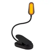 Rechargeable Clip on Blue Blocking Amber LED Light for Reading in Bed 1600K Eye