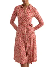 Hobbs London Clarice Jersey Collared Dress