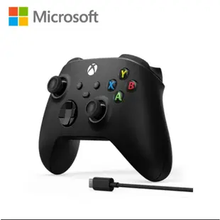 Microsoft 微軟 XBOX 原廠無線控制器+USB-C 纜線(磨砂黑)/搖桿/特價/全新/360