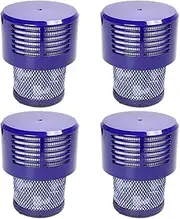 4 Pack HEPA Replacement for Dyson V10 Filter Cyclone Series, Animal, Absolute, Total Clean, SV12 Vacuum Cleaner, Compatible With No. 969082-01 Filter Parts, Reusable (4pcs)