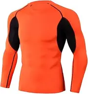 [Abigprofit] Men Compression T-Shirt+Pants Suit Motorbike Shirt Sports Leggings Long Sleeve Tracksuit 9-Tops XXL