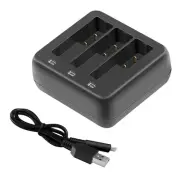 3-Slot Multi Battery Charger Charging Dock Station For DJI Osmo Action 3 Camera