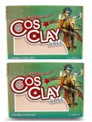 M00444x2 MOREZMORE 2 lb Cosclay Doll WARM BEIGE Flexible Polymer Clay Soft Grade