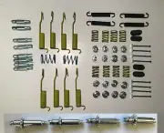 1949-1954 Ford Car Complete 4 wheel Brake Shoe Hardware & Spring Kit + Adjusters
