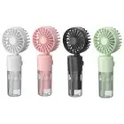 Water Mist Fan Handheld Rechargeable Spray Fan Summer Foldable Cooling Fan