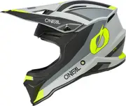 ONeal 1SRS Stream, motocross helmet kids , color: Matt Black/Grey/Neon-Yellow , size: M