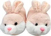 [Stone mice] Ladies and Men's Bunny Autumn and Winter Cartoon Indoor Plush Slippers