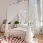 Mosquito Net Only Netting for Bed Dust Proof Valance Canopy Full Queen King Size