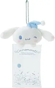 Sanrio 240869 Clear Case with Mascot (Nemu Nemu Time) Cinnamoroll, Accessory Case, Plush Pouch