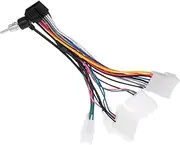 CAXUSD Car Stereo Wiring Harness Adapter Kit 16p Power Tail Line Universal Fitment Easy Setup