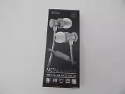 Sentry Universal Metal Stereo Earbuds With Microphone Gray New