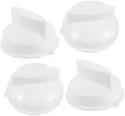 SHOWERORO 4Pcs Replacement Microwave Oven Knobs Timer Control Buttons for Efficient Cooking Compatible with Models Streamlined Design for Easy