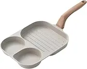 Fried Egg Pan Nonstick Egg Frying Pan Divided Breakfast Skillet Omelette Non Stick for Burgers Crepe Pancake Meat Muffins