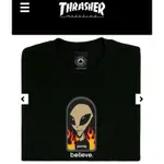 23 THRASHER THRASHER X AWS SPECTRUM 短袖T恤 潮流 滑板 火焰🔥外星人👽