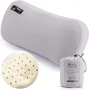 HIKEMAN Camping Memory Foam Pillow - Ultralight Travel Pillow Neck Support Pillow,Soft Ergonomic Sleeping Pillows,Trekology Pillow for Camping,Car,Beach,Office (Gray)