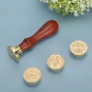 Wax Seal Stamp Set Decorate Snow Flower Crown Pattern Handicrafts Repair Tools