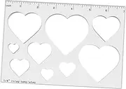 Router Template for Woodworking, 1/4" Thick Inlay Tool, Compact and User-Friendly, Heart 9 in 1
