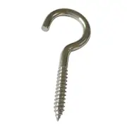 30 Pcs Stainless Steel (304) Screw-in Hooks 3 Sizes 40mm 50mm 65mm Eyelet Screw Hooks Sturdy