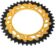 Pexorin Motorcycle 47 49 51 Rear Sprocket, for, TSR125 TSR200 DR250 DR350 DRZ 250 400E 400S RM RMZ RMX 125 250 450 450Z RS175 Rear Drive Sprocket(49T)