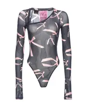 x Patrick McDowell long-sleeved bodysuit IT42 Black