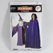 Simplicity H0101 Wizard Cape Cloak Hood Hat Unisex XS-XL UNCUT