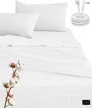Grounding Sheet Queen Size, Cotton Sheets, Grounding Bed Mat for Sleep (60x80IN)