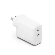 Cygnett PowerPlus 60W USB-C Dual Ports Wall Super Fast Travel Charger White