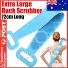 Bath Silicone Back Strap Scrub Shower Body Scrubber Brush Wash Clean AUS