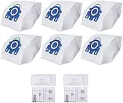 6x Vacuum Cleaner Bags For Miele FJM Hyclean 3D GN C2 C3 S2 S5 S8 S5211 S5210
