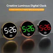 1Pc LED Luminous Car Clock Auto Internal Stick-On Mini Digital Clocks Ornament
