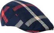 [WITHMOONS] Cotton Plaid Newsboy Flat Cap Ivy Cabbie Gatsby Hat YZ30099