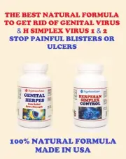 GENITAL VIRUS 1 2 - NO MAS DOLOR - ELIMINAR EL VIRUS - MADE IN USA