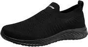 [Generic] Sneaker Boxes for Men Size 12 Fashion Simple Solid Mesh Breathable Comfortable Non Slip Slip On Shoes Sneaker Organizers and Storage Men (Black, 42)