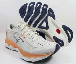 新年特價 MIZUNO 美津濃 女鞋WAVE SKYRISE 4緩衝慢跑鞋 避震運動鞋J1GD230972 [陽光樂活](E8)