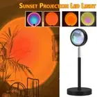 Sunset Sunrise Rainbow Projection Lamp USB Led Decor Atmosphere Light 4Colors