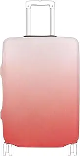 [Joisal] Rose Red Gradient Suitcase Protector Cover Tsa Approved Fit 18-32 Inch Luggage, Red Gradient, S 18-20 in