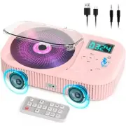 Portable CD Player with Bluetooth 5.3 Transmitter, Rechargeable CD Player with