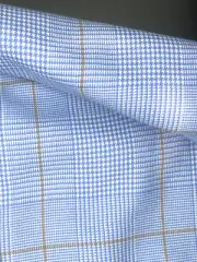 mens cashmere scarf italy, 75x28, printed on both sides, light blue pattern