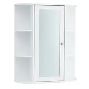 Costway Bathroom Mirror Cabinet Medicine Storage Shelves Wall Cupboard Organiser w/Door&Adjustable Shelf