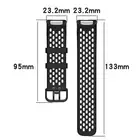 Watch Strap Silicone Straps Breathable Belt with Holes for Fitbit Charge 6/5
