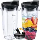 Replacement 24Oz Nutri Ninja Blender Cup with Sip & Seal Lid BL450 BL456 BL480
