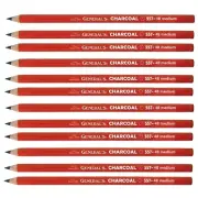 General's Charcoal Pencils 4B 12-Count Package