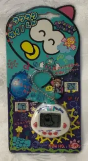 Working Dinkie Dino Electronic Virtual Pet RakuRaku Dinokun White Japan V