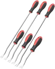 ROTATION 6-Piece Heavy Duty Car Vehicle Trim Clip Removal Set Door Upholstery Remover Chrome Car Door Panel