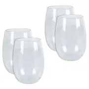 4pc Wildtrak Tritan Stemless Plastic Wine Glass 444ml